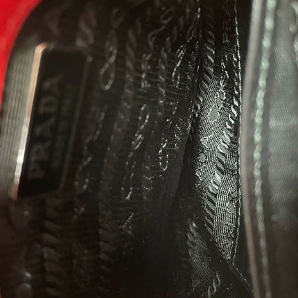 Sold Prada Cleo Flap Burgundy / Red Leather Shoulder bag