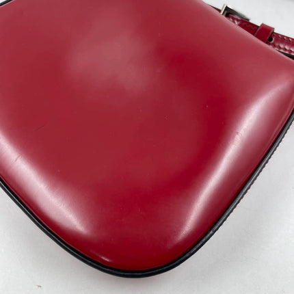 Sold Prada Cleo Flap Burgundy / Red Leather Shoulder bag