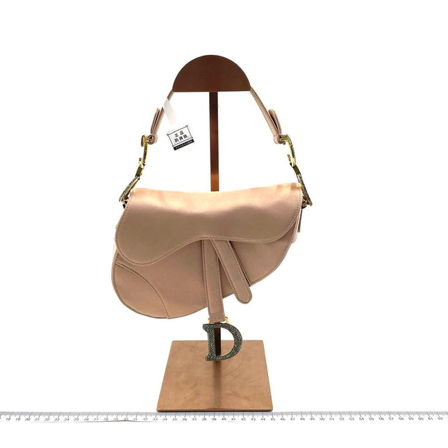 Sold Dior Saddle Mini Silk Pink with crystals-Luxbags