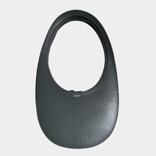 Coperni Swipe Bag Medium Stone Grey Leather Bag-Luxbags