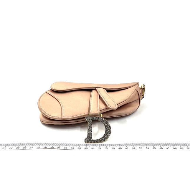 Sold Dior Saddle Mini Silk Pink with crystals