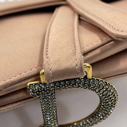 Sold Dior Saddle Mini Silk Pink with crystals