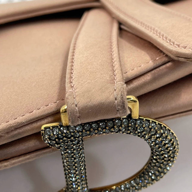 Sold Dior Saddle Mini Silk Pink with crystals