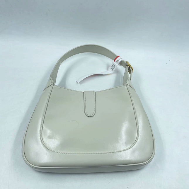 Sold Gucci Jackie 1961 White Leather Bag with Adjustable Strap Size Small