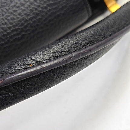 Louis Vuitton Capucines BB Black Leather Pink Interior Crossbody Bag