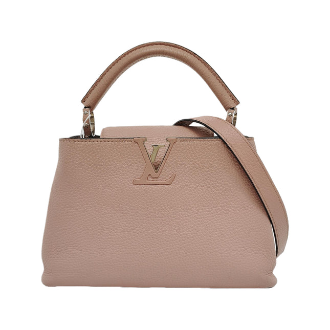 Louis Vuitton Capucines BB Nude Pink Leather Crossbody Bag-Luxbags