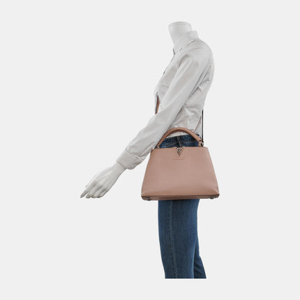 Louis Vuitton Capucines BB Nude Pink Leather Crossbody Bag