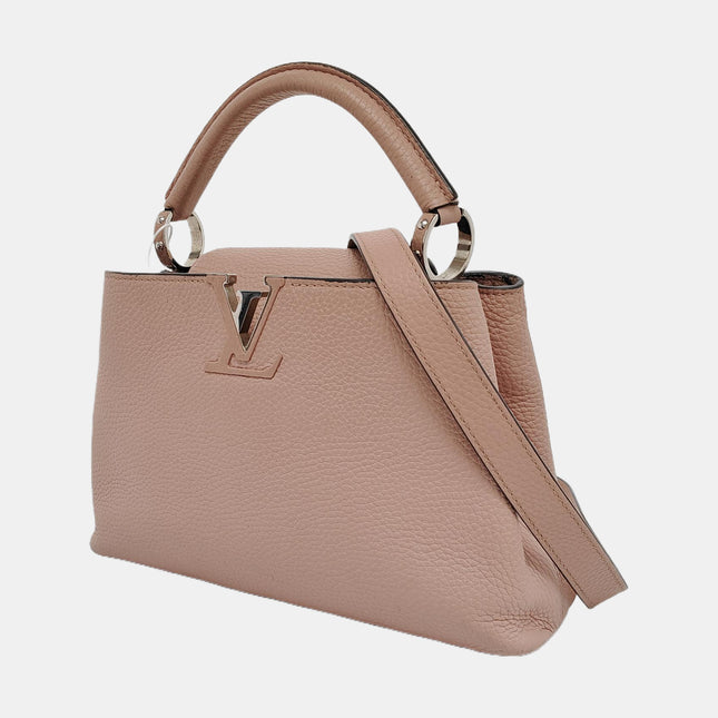 Louis Vuitton Capucines BB Nude Pink Leather Crossbody Bag