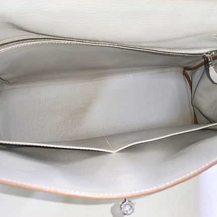 Hermes Kelly 35 Retourne Epsom Leather Yellow R9 Jaune Bourgeon Palladium Hardware 2010