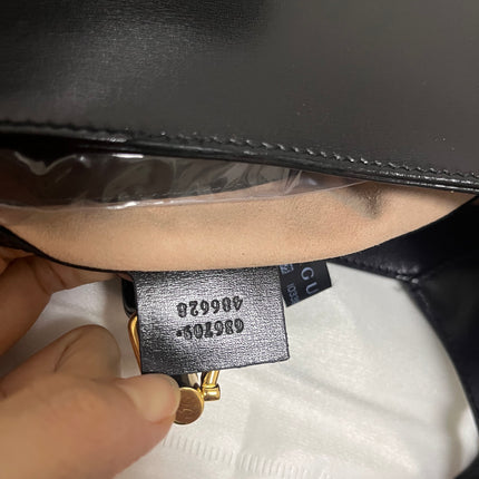 Sold Gucci Jackie 1961 Black Leather Bag with Adjustable Strap