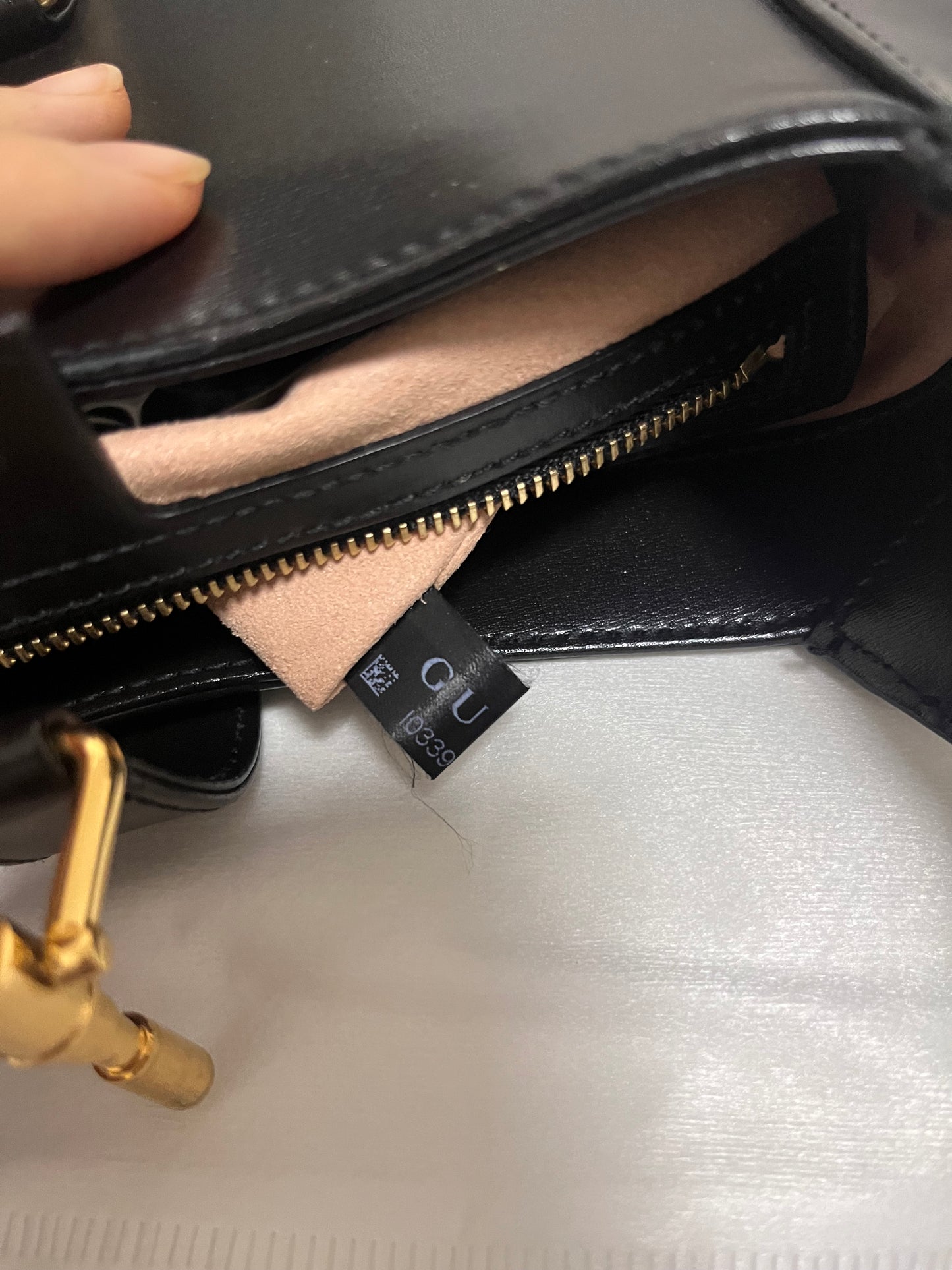 Gucci Jackie 1961 Black Leather Bag with Adjustable Strap