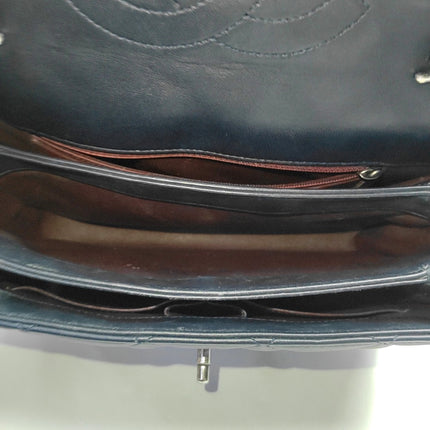 Chanel Trendy CC Small Navy Lambskin Leather Silver Hardware