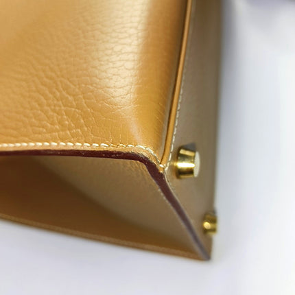 Hermes Kelly 32 Sellier 4B Biscuit Gold Togo Leather Gold HW 1996
