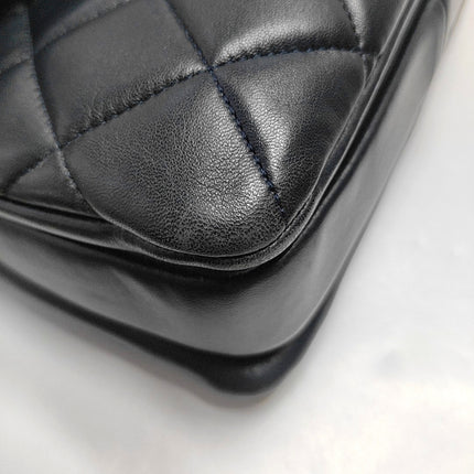 Chanel Trendy CC Small Navy Lambskin Leather Silver Hardware