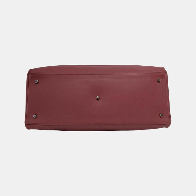 Hermès Kelly 50 Retourne Pink 0D Rose Mexico 4B Swift Leather Palladium Hardware 2011