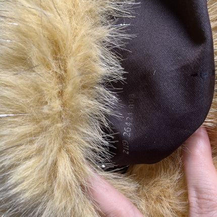 Sold Fendi Baguette Yellow Furry Shoulder Bag