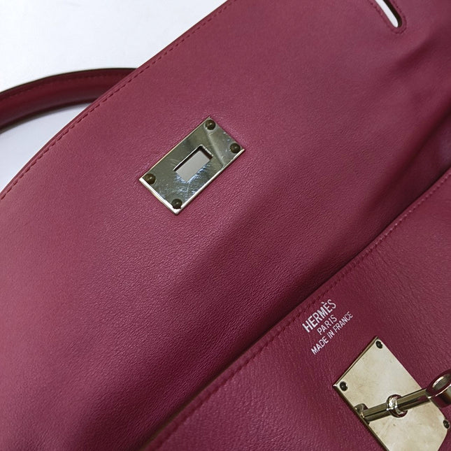 Hermès Kelly 50 Retourne Pink 0D Rose Mexico 4B Swift Leather Palladium Hardware 2011