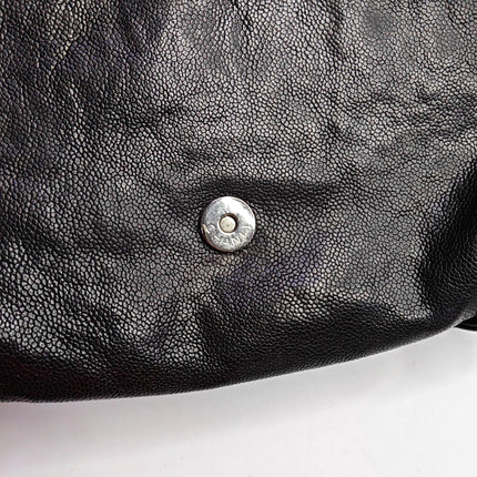 Chanel Glazed Caviar Leather Dark Brown Pocket Shoulder Bag