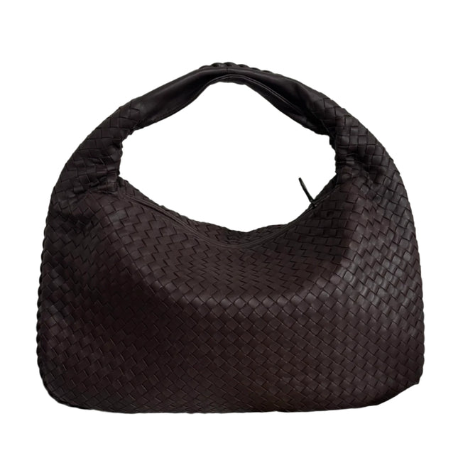 Bottega Veneta Intrecciato Hobo Bag Medium Brown Lambskin leather 40cm-Luxbags