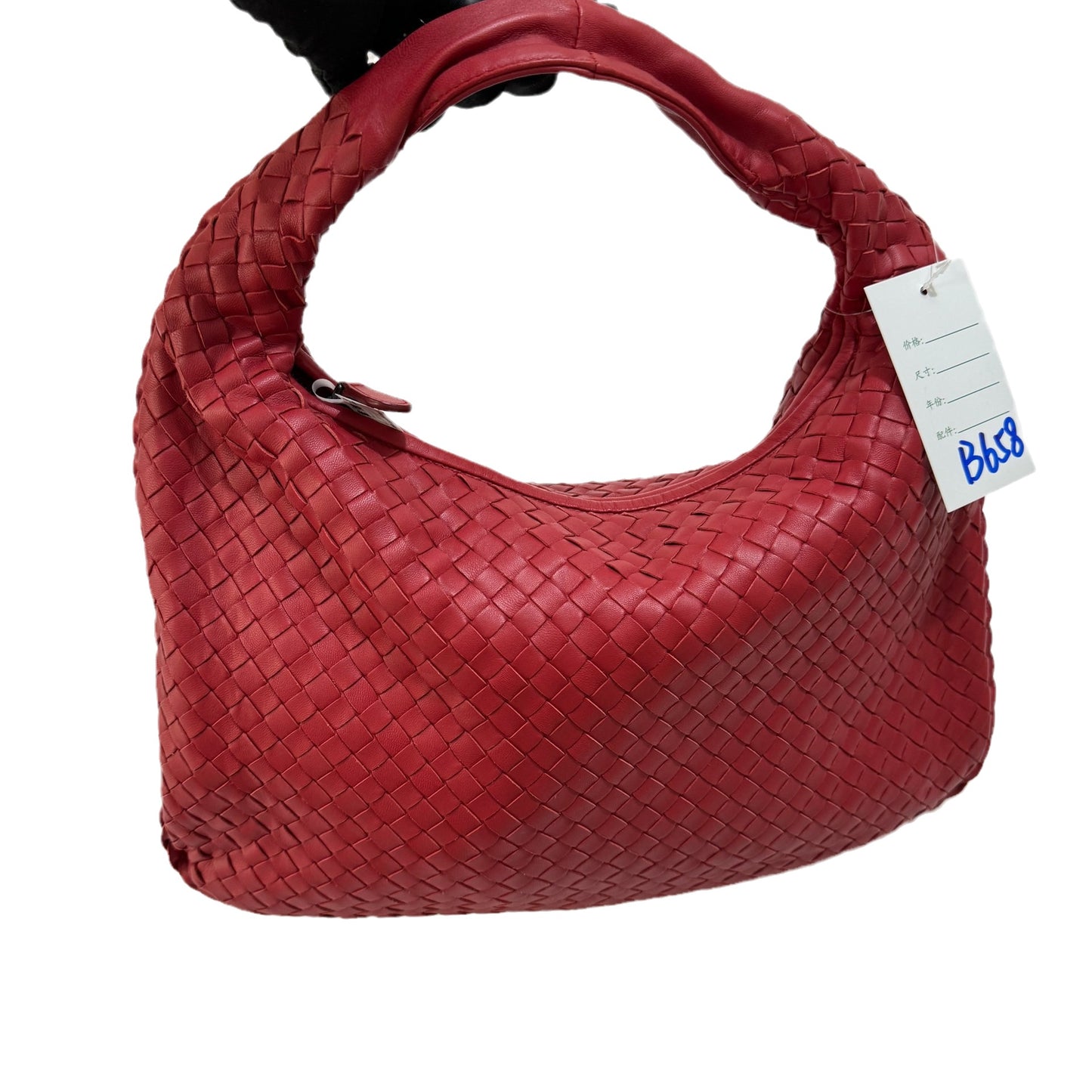 Sold Bottega Veneta Intrecciato Hobo Bag Medium Burgundy Lambskin leather