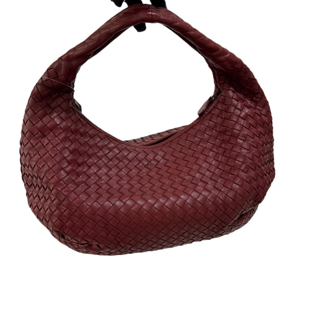 Sold Bottega Veneta Burgundy Belly Hobo Intrecciato Nappa Leather Handbag-Luxbags