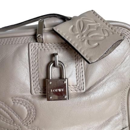 Loewe Amazona 29 Pearlescent Nude Lambskin Leather Zip Around