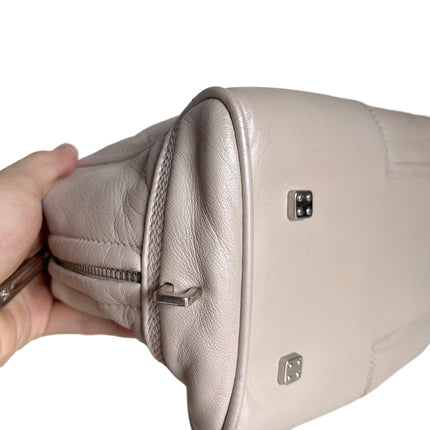 Loewe Amazona 29 Pearlescent Nude Lambskin Leather Zip Around