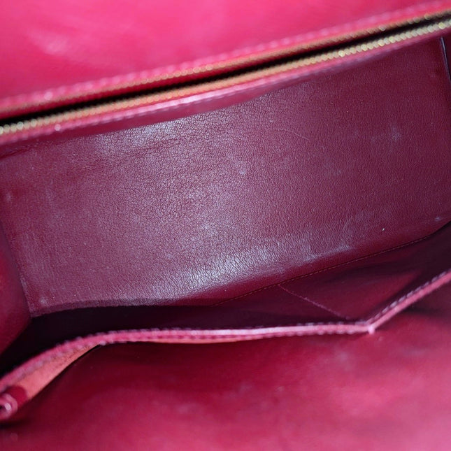 Hermes Kelly 28 Sellier Red Rouge Epsom Leather Gold Hardware 1996