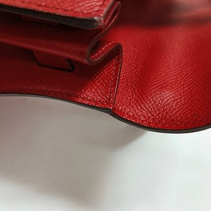 Hermes Kelly 32 Sellier Q5 Rouge Casaque Red Epsom Leather Palladium Hardware 2013