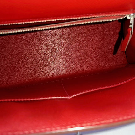 Hermes Kelly 32 Sellier Q5 Rouge Casaque Red Epsom Leather Palladium Hardware 2013
