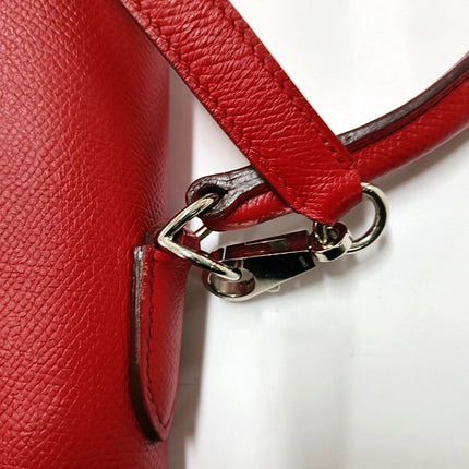 Hermes Kelly 32 Sellier Q5 Rouge Casaque Red Epsom Leather Palladium Hardware 2013
