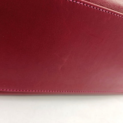 Hermes Kelly 28 Retourne Rouge Grenat Red Box Leather Gold Hardware 2010