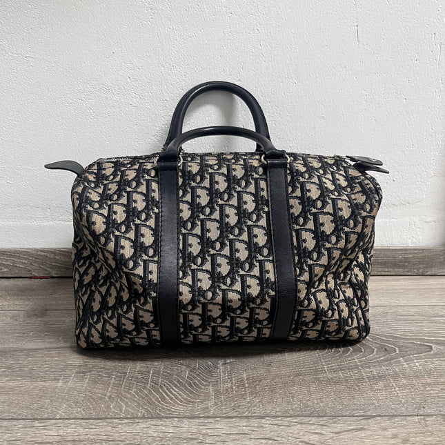 Sold Dior Bowling Boston Bag Black Oblique Canvas