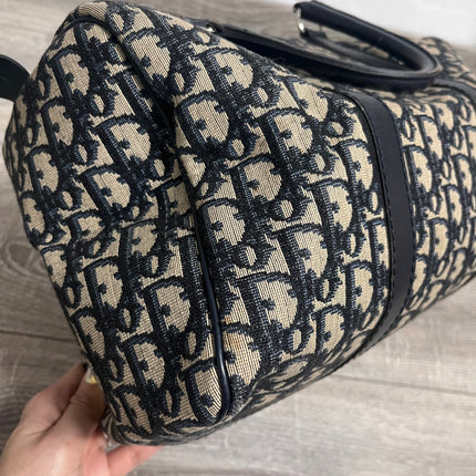 Sold Dior Bowling Boston Bag Black Oblique Canvas