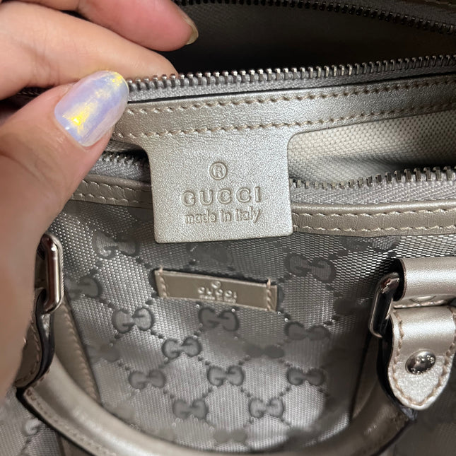 Sold Gucci Joy Boston Bag Silver
