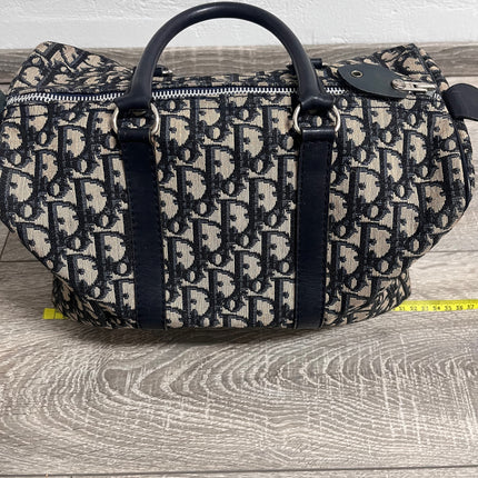 Sold Dior Bowling Boston Bag Black Oblique Canvas