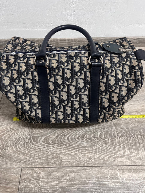 Sold Dior Bowling Boston Bag Black Oblique Canvas