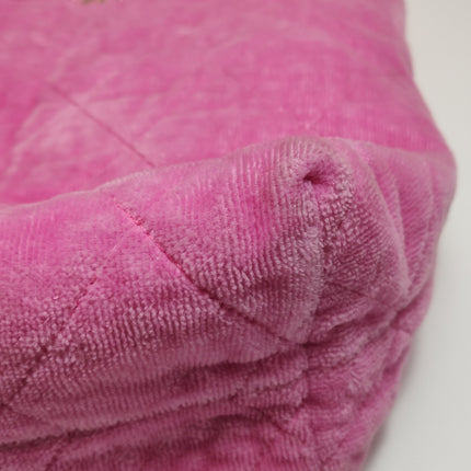 Chanel Coco Beach Quilted Hobo Pink Soft Cloth 2023