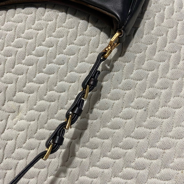 Sold Prada Cleo Vintage Black Leather Gold Hardware
