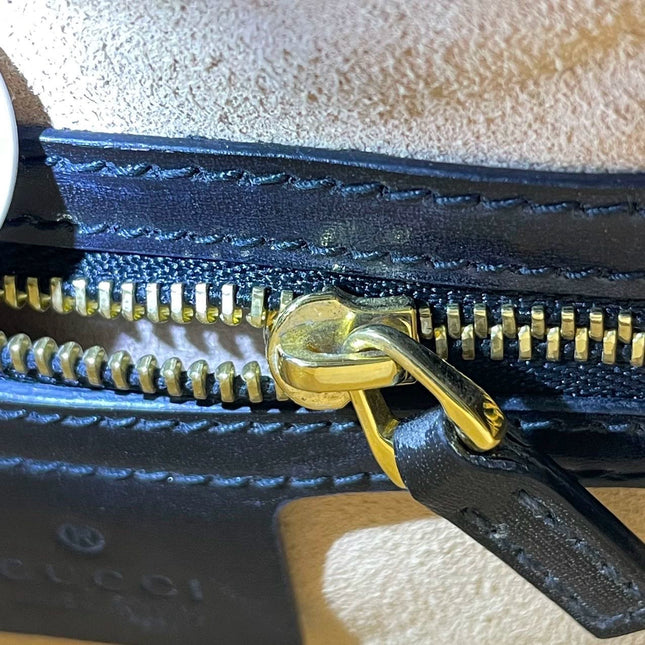 Gucci Jackie 1961 Black Leather Bag No Strap