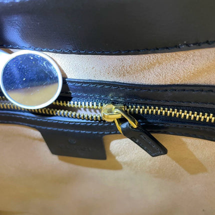 Gucci Jackie 1961 Black Leather Bag No Strap