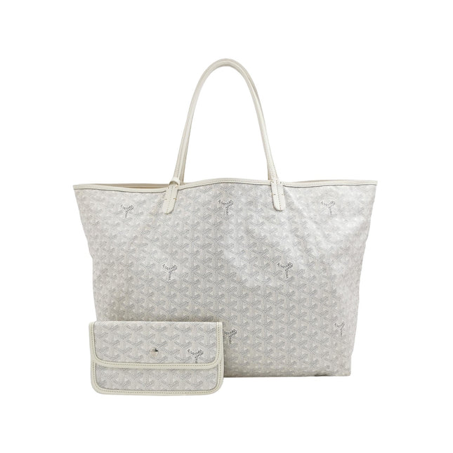 Goyard Saint Louis GM Tote Large White Goyardine Canvas 2011-1010