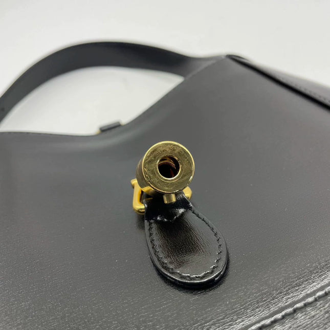 Gucci Jackie 1961 Black Leather Bag No Strap