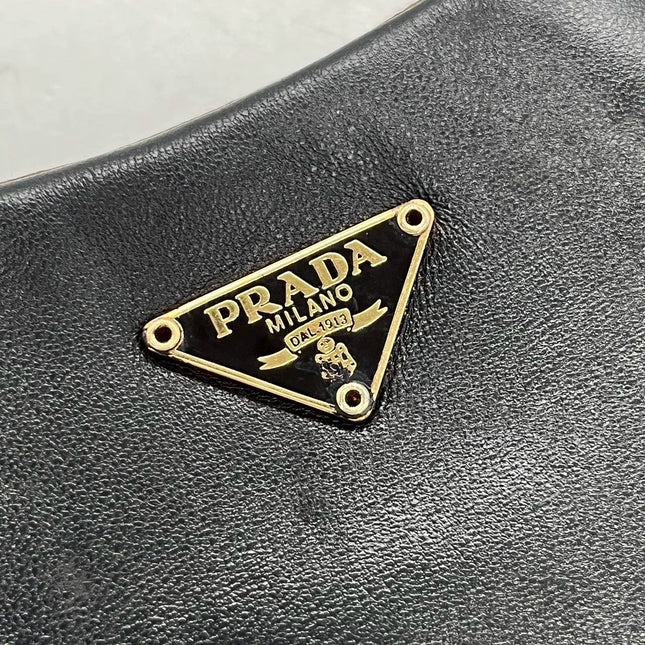 Sold Prada Cleo Vintage Black Leather Gold Hardware