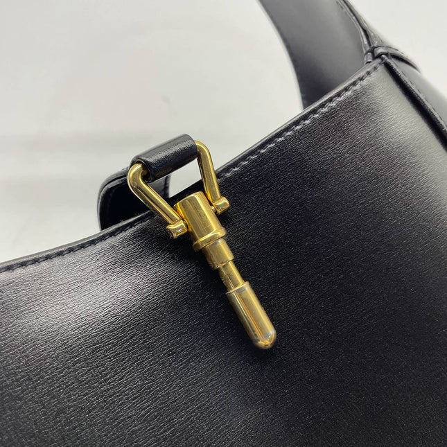 Gucci Jackie 1961 Black Leather Bag No Strap