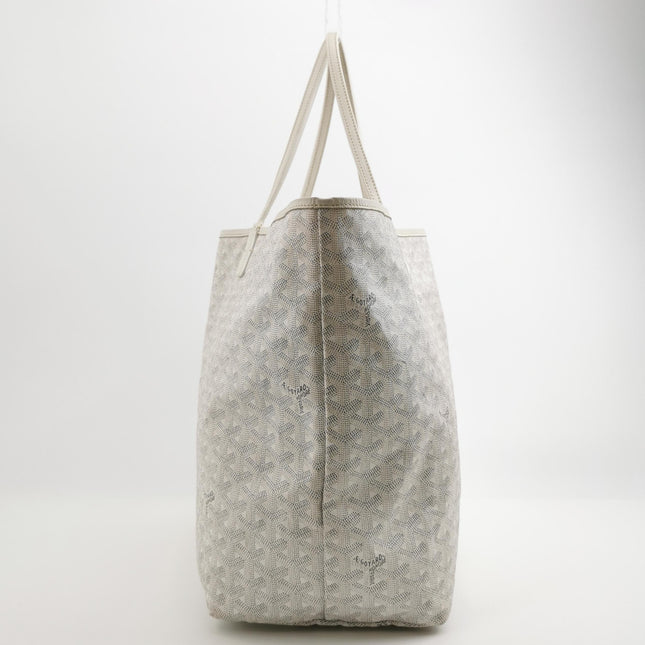 Goyard Saint Louis GM Tote Large White Goyardine Canvas 2011