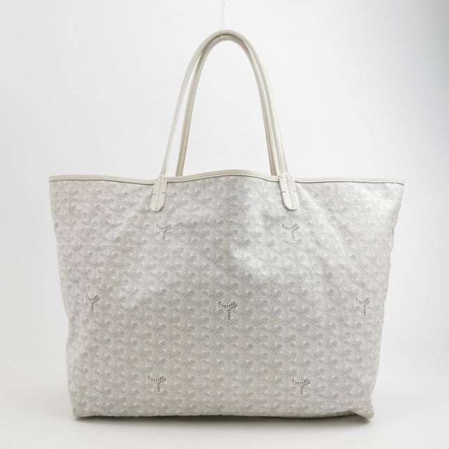 Goyard Saint Louis GM Tote Large White Goyardine Canvas 2011
