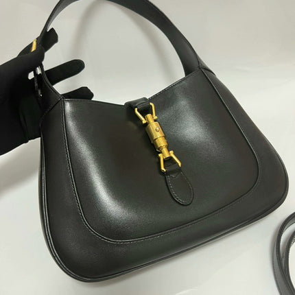 Gucci Jackie 1961 Black Leather Bag No Strap