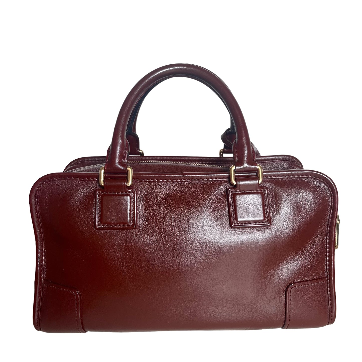 Sold Loewe Amazona 29 in Burgundy Calfskin Leather and Gold-tone Hardware