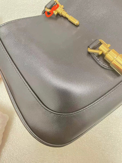 Gucci Jackie 1961 Black Leather Bag No Strap